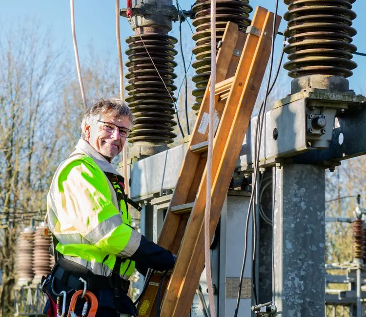 Technician servicing a residential gas line in Apex, North Carolina